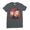 messi top Ladies Fitted T-Shirt