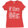 there are 10 kinds of people Ladies Fitted T-Shirt