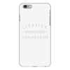 lipstick diamonds champagne iPhone 6/6s Plus Case
