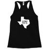 home texas outline Racerback Tank