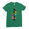Pride Floral LGBT Colors Ladies Fitted T-Shirt