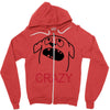 crazy (2) Zipper Hoodie