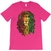 new! men's rasta vibe lion T-Shirt