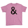 peace and love tshirt party heart tee no war stoner hippie sign ladies Youth Tee