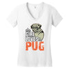 This Girl Loves Pug Women's V-Neck T-Shirt