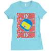 spaceship Ladies Fitted T-Shirt