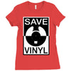 save the vinyl Ladies Fitted T-Shirt