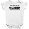 vegetarian ask yourself why not vegan food foodie tofu geek tee shirt Baby Onesie