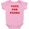 napoleon dynamite   vote for pedro Baby Onesie