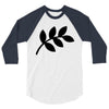 daun hitam 3/4 Sleeve Shirt