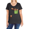 pocket red pandas Ladies Curvy T-Shirt