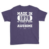 made in 1978 40 years of being awesome Youth Tee