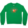 happy space fox   porky roebuck Crewneck Sweatshirt