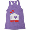 new i love house Racerback Tank