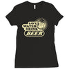 save water drink beer Ladies Fitted T-Shirt