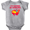 id rather be bowling Baby Bodysuit