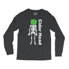 ciderhead cider drinking skeleton and apple Long Sleeve Shirts