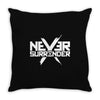 never surrender Throw Pillow