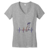 my heart beats for parrots Women's V-Neck T-Shirt