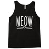 meow cute cat face Tank Top