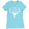 this is my design funny retro hannibal season horror vintage Ladies Fitted T-Shirt