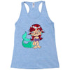 little ugly mermaid Racerback Tank