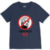 Impeach 45 Stop Trump V-Neck Tee