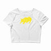 bull spain espana football animal tee all present sz new Crop Top