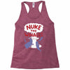 nuke the whales funny Racerback Tank