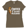 otter coffee Ladies Fitted T-Shirt