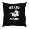 beast mode Throw Pillow