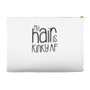 my hair is kinky af Accessory Pouches