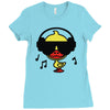 music duck Ladies Fitted T-Shirt