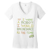 breakdance Women's V-Neck T-Shirt