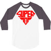 super mom 1 png 3/4 Sleeve Shirt