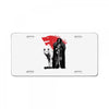 the king and the white wol License Plate