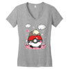 totoro snoopy pokemon parody Women's V-Neck T-Shirt