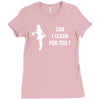 can i clean for you Ladies Fitted T-Shirt