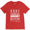 Born In January V-Neck Tee