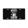 whiskey and camping! License Plate