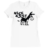 nice ass Ladies Fitted T-Shirt
