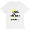 Kings Are Born In August V-Neck Tee