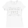 vintage 1972 aged to perfection Ladies Fitted T-Shirt