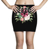 Yeezus with Flowers Mini Skirts
