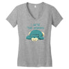i hate the morning Women's V-Neck T-Shirt