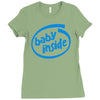 baby inside Ladies Fitted T-Shirt