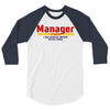 Manager Of Myselfy i Was Nobody Before Social Media 3/4 Sleeve Shirt
