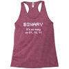 binary geek Racerback Tank