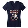 social distortion ball &amp; chain Women's V-Neck T-Shirt