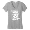 im not wearing a mask you Women's V-Neck T-Shirt